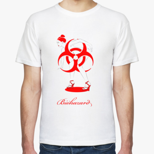 Футболка с принтом Biohazard