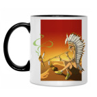 Кружка двухцветная