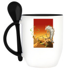 Кружка с ложкой