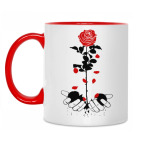 Двухцветная кружка Heart rose