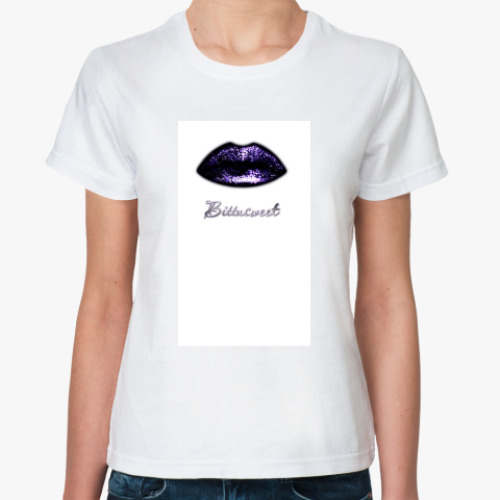 Классическая футболка с принтом BITTASWEET