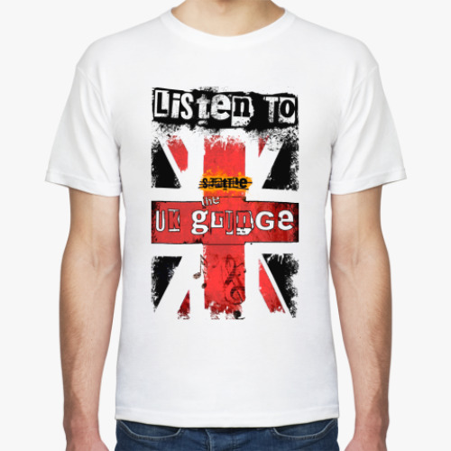 Футболка с принтом Listen To The UK Grunge