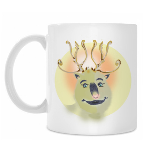 Кружка с принтом Олень