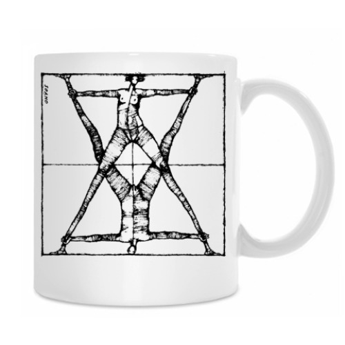 Кружка с принтом Леонардо