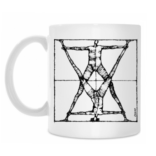 Кружка с принтом Леонардо