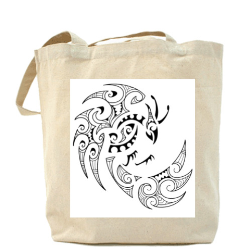 Сумка шоппер с принтом Фэнхуан