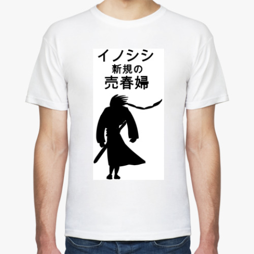 Футболка с принтом  самурай