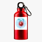 Металлическая бутылка 400 мл UV-DTF