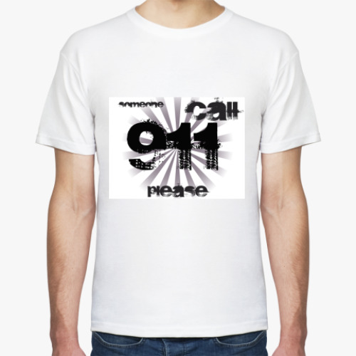 Футболка с принтом 911