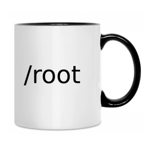 Кружка с принтом C: && /root