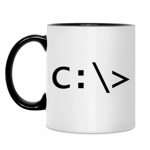 Кружка с принтом C: && /root