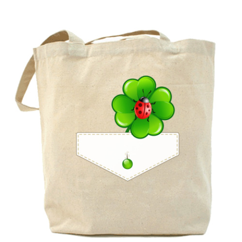 Сумка шоппер с принтом Кармашек