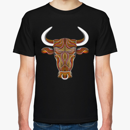 Футболка с принтом Бык Bull