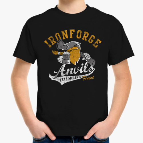 Детская футболка с принтом World of Warcraft. Дворфы