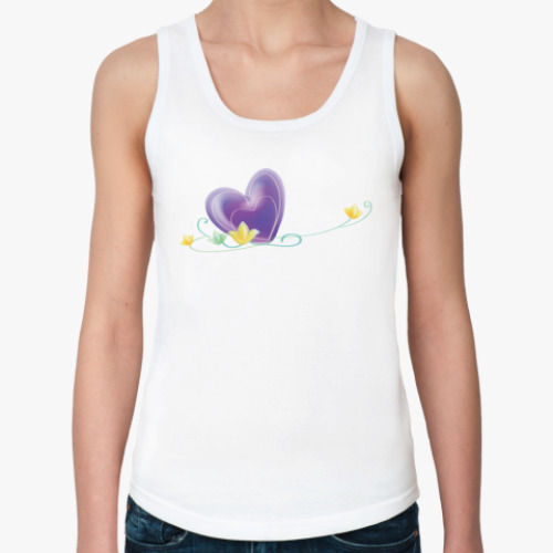 Женская майка с принтом Сердце