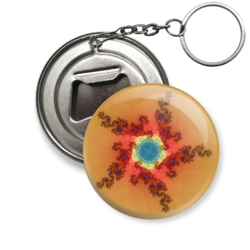 Брелок-открывашка с принтом абстракция