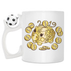 Кружка с футбольным мячиком