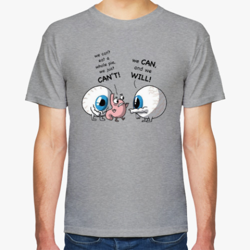 Футболка с принтом Сожри пирог