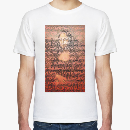 Футболка с принтом Джоконда в лабиринте