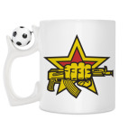 Кружка с футбольным мячиком