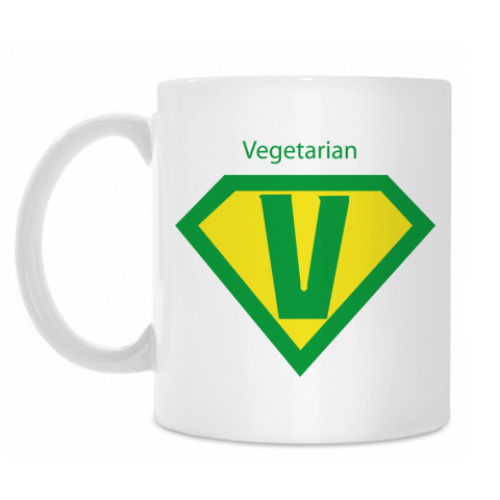 Кружка с принтом Vegetarian