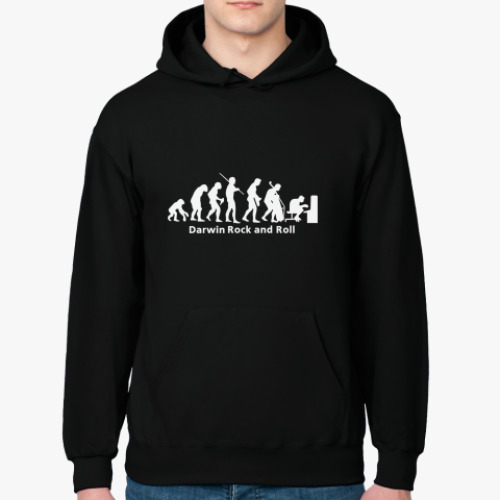 Толстовка худи с принтом Эволюция музыканта