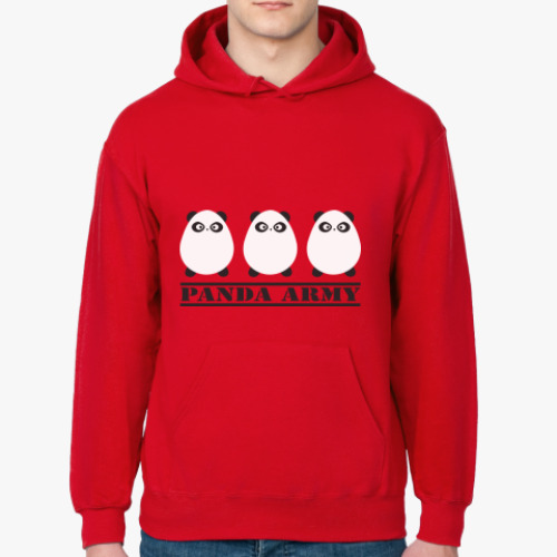 Толстовка худи с принтом Армия панд