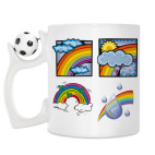 Кружка с футбольным мячиком
