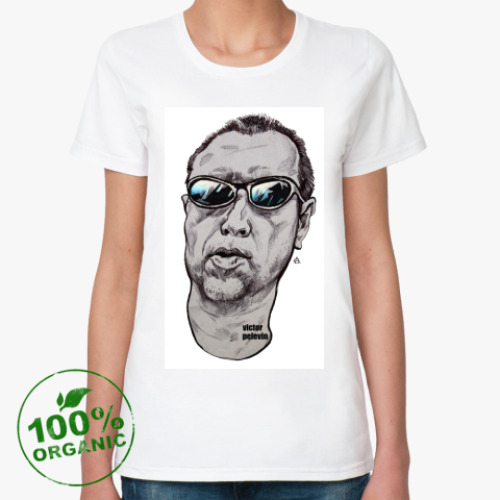 Женская футболка из органик-хлопка с принтом  Victor Pelevin