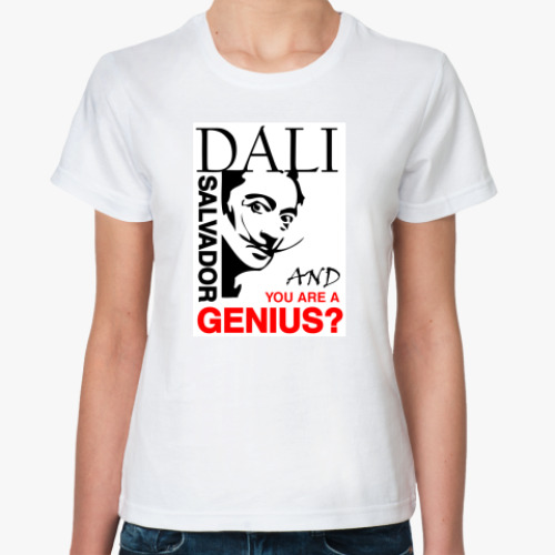 Классическая футболка с принтом DALI