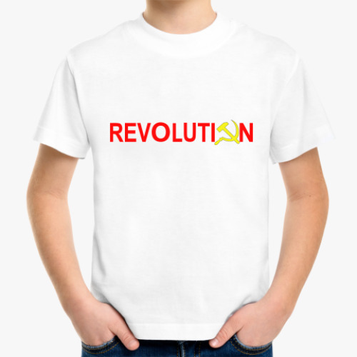 Детская футболка с принтом Revolution
