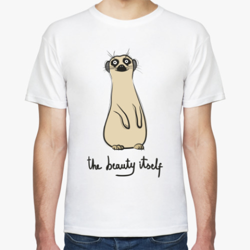 Футболка с принтом  'Сурикате'