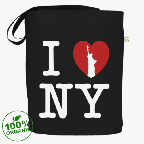 Сумка шоппер с принтом I love NY