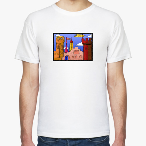 Футболка с принтом  Восточный город