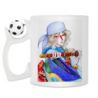 Кружка с футбольным мячиком