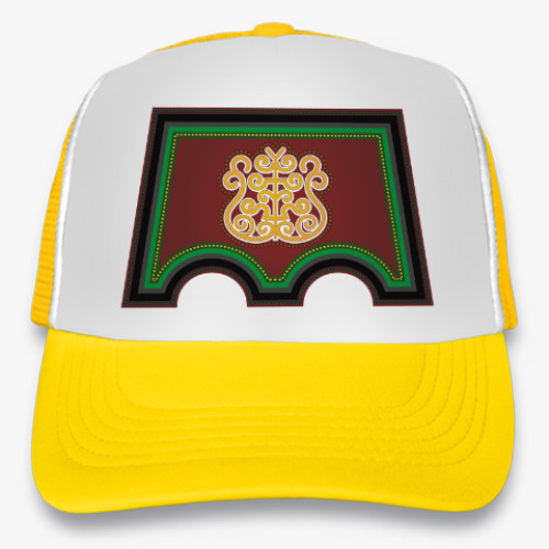 Кепка-тракер с принтом Чаппараах / Чепрак / Якутское украшение