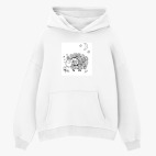 Толстовка худи оверсайз