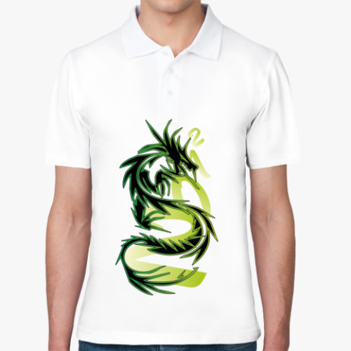 Рубашка поло с принтом Дракон