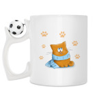 Кружка с футбольным мячиком