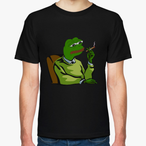 Футболка с принтом Sad Frog
