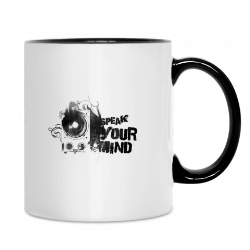 Кружка с принтом 'SPEAK YOUR MIND'