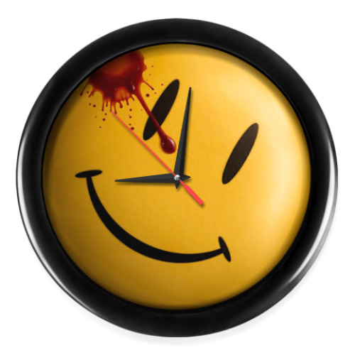 Настенные часы с принтом Комедиант