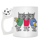 Кружка с футбольным мячиком