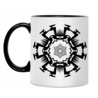 Двухцветная кружка Орнамент