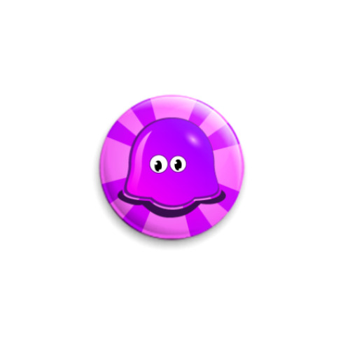 Значок 25мм с принтом Призрак медузы