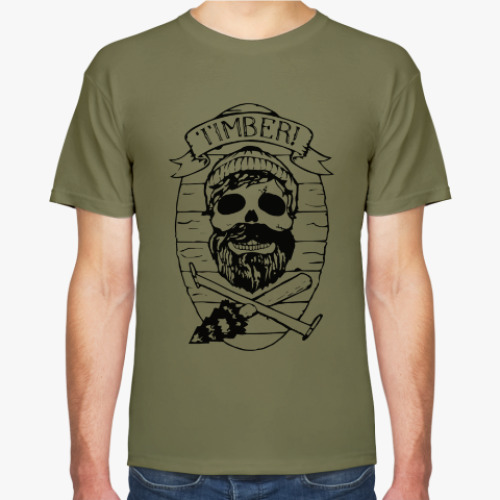 Футболка с принтом TIMBER!