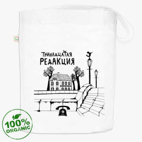 Сумка шоппер с принтом  'Графический Питер'