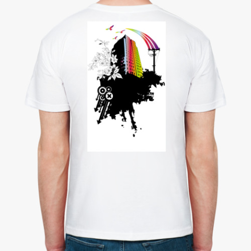 Футболка с принтом City Style Rainbow