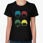 Классическая женская футболка The Beatles