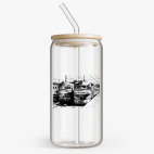 Банка с бамбуковой крышкой